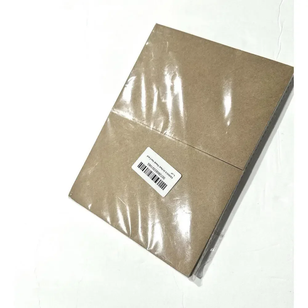 4X6 Assorted Best Wishes Thank You Cards with Stickers & Brown Envelopes 24 Pack